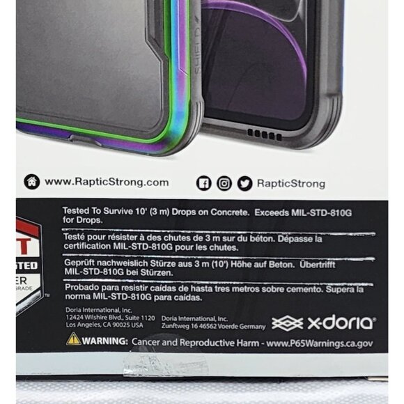 Raptic Shield iPhone 11 Iridescent 2020 Military Grade Phone Case - Picture 4 of 10